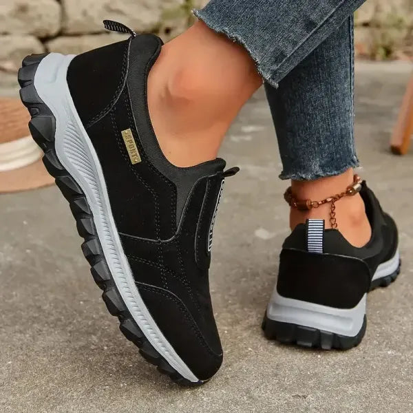 Women's thick-soled suede sneakers for Ultimate Comfort