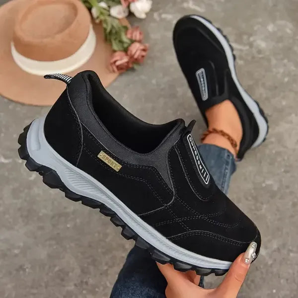 Women's thick-soled suede sneakers for Ultimate Comfort