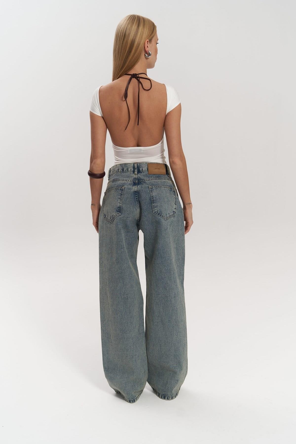 Blue Transparent Jeans