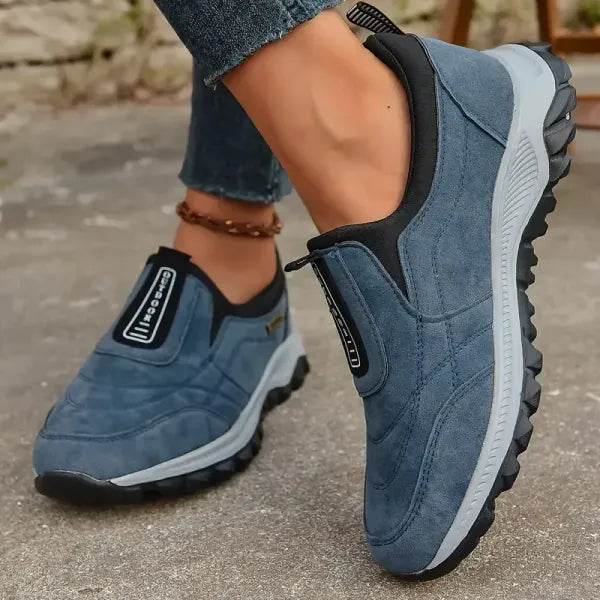 Women's thick-soled suede sneakers for Ultimate Comfort