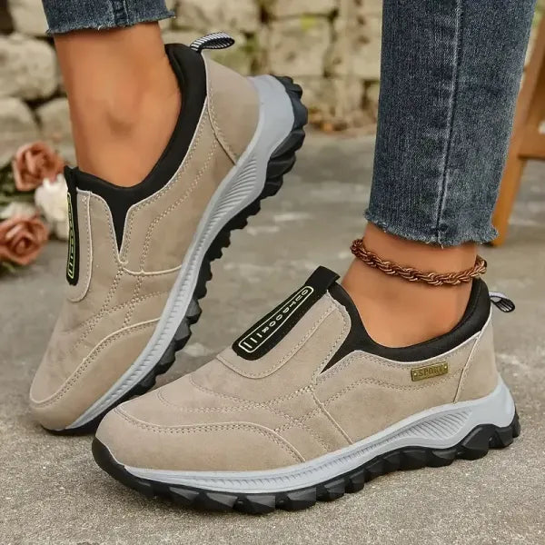 Women's thick-soled suede sneakers for Ultimate Comfort