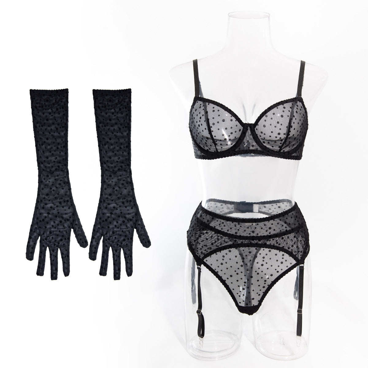 Breathable Sexy Bra Push Up With Gloves