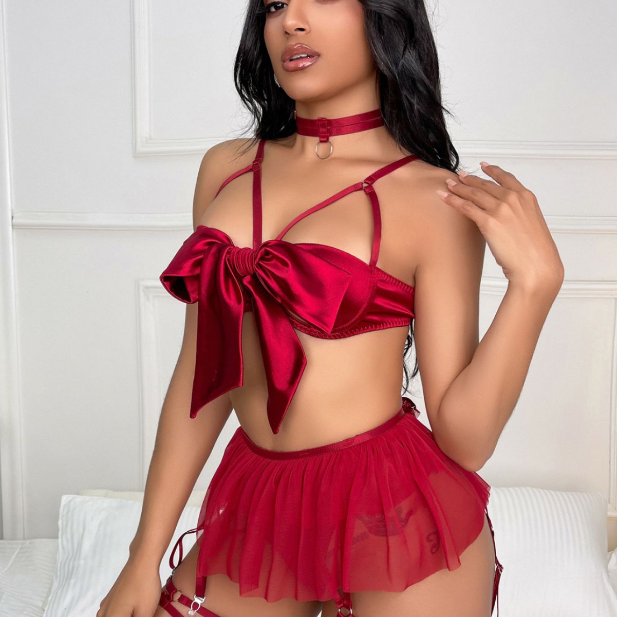Sexy Lace Mesh Lingerie