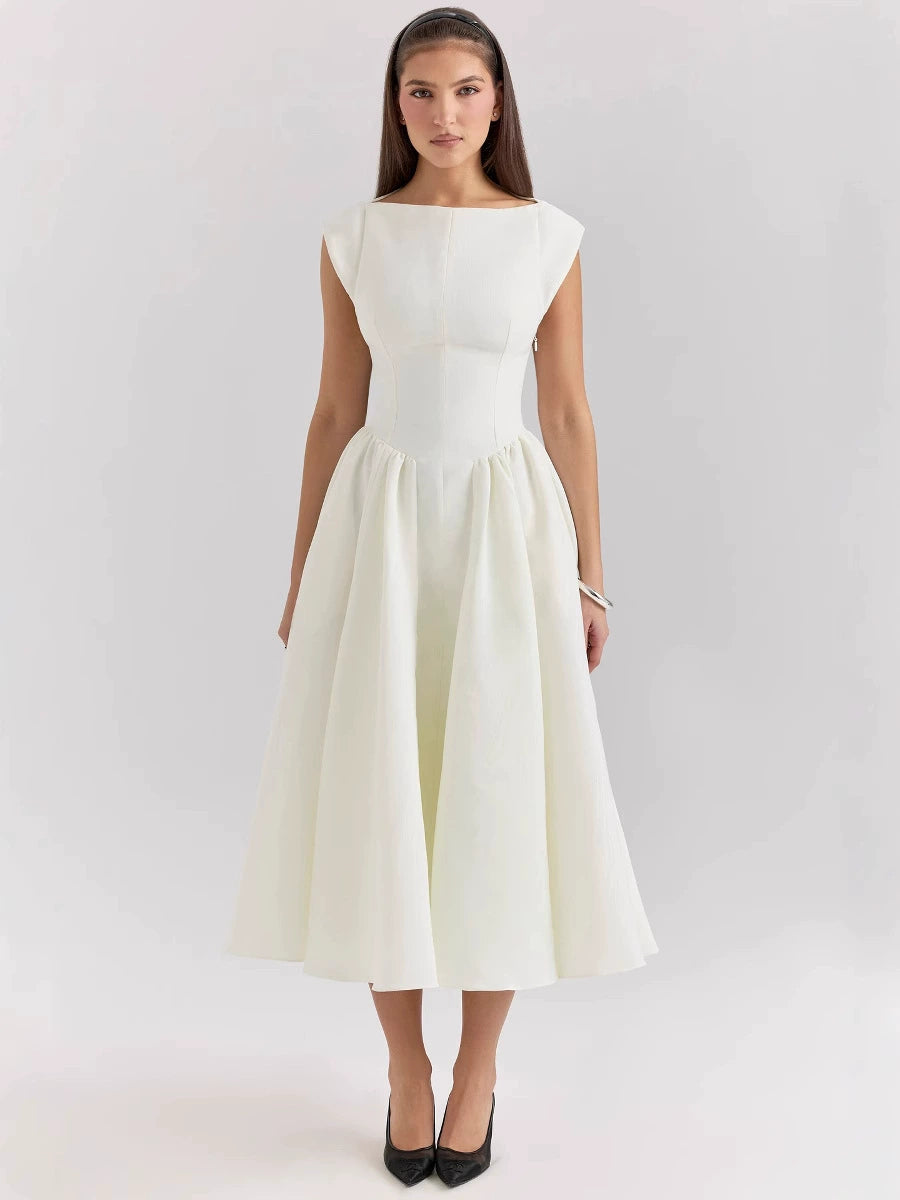 Debutante Backless Midi Dress