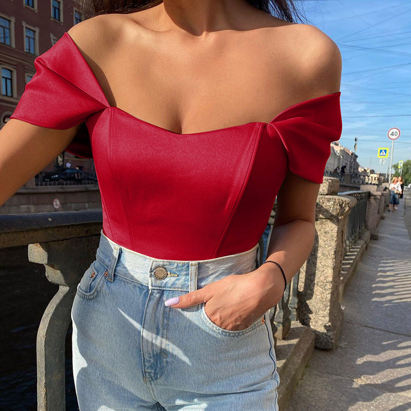 Fishbone Waist Tube Top Vest