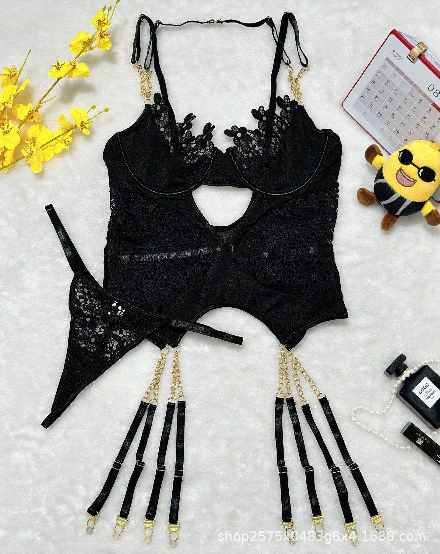 Lace Hollow Three-Dimensional Sexy Suit