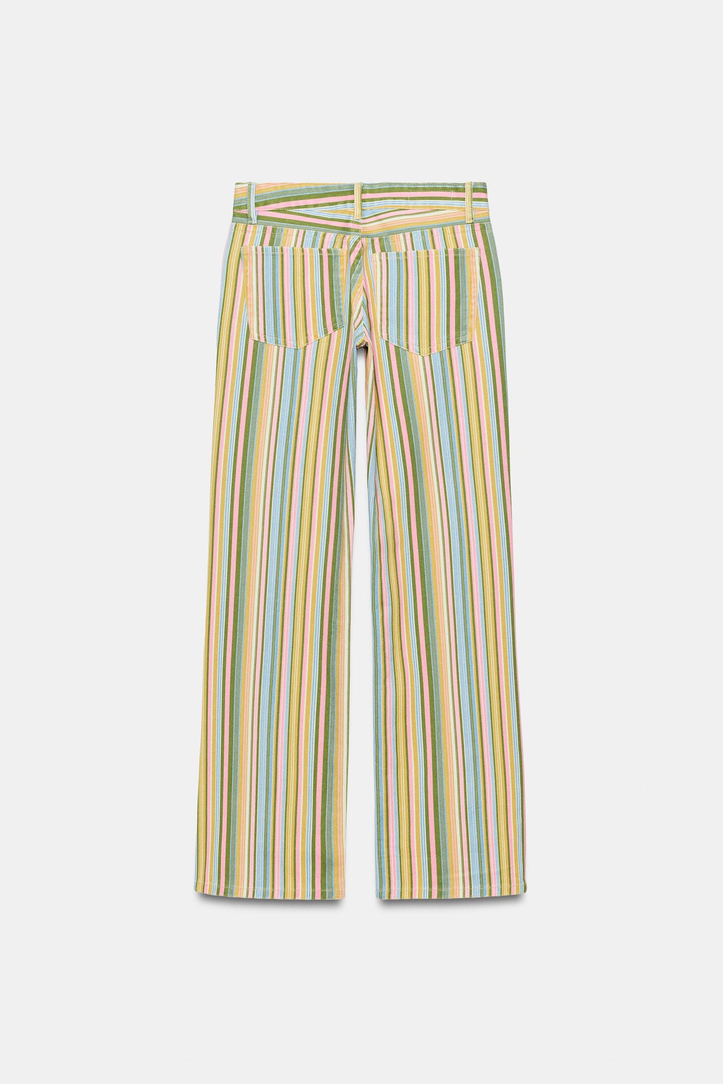 Isla Pastel Striped High-Waisted Jeans