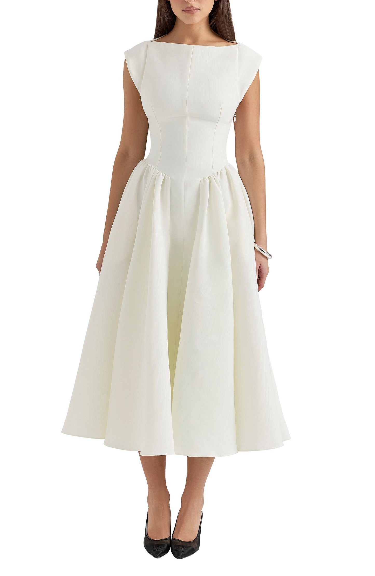 Debutante Backless Midi Dress