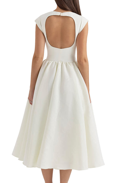 Debutante Backless Midi Dress