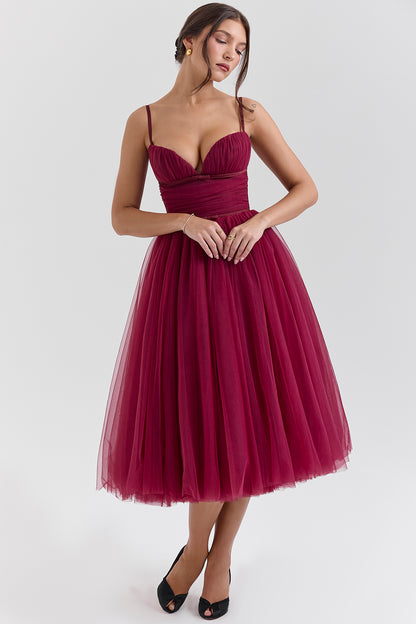 Sexy Sling Backless Christmas Dress