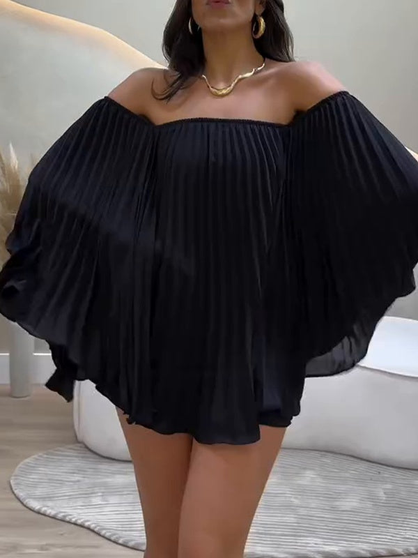Off-Shoulder Commuter Fashion Casual Set