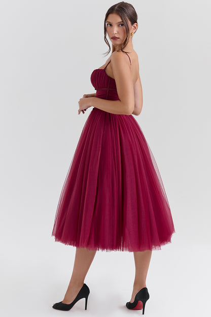 Sexy Sling Backless Christmas Dress