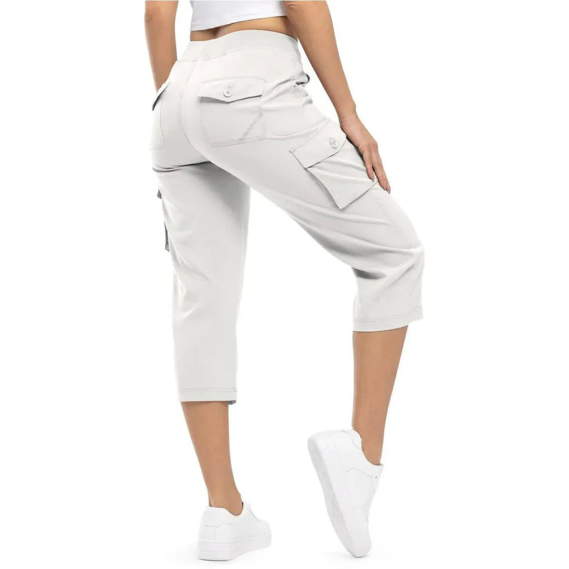 Lightweight Cargo Capri Hiking Pants For Women
