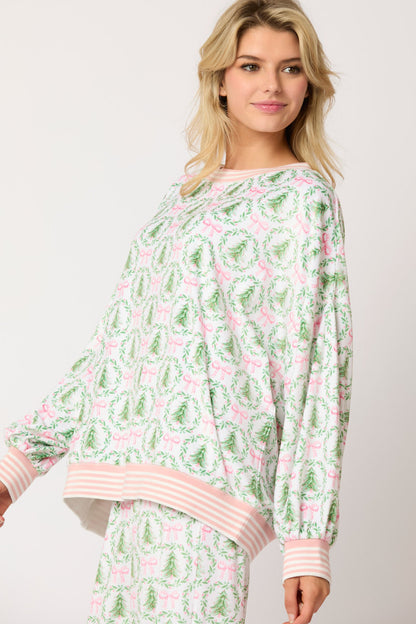 Holiday Wreath Pajama Set