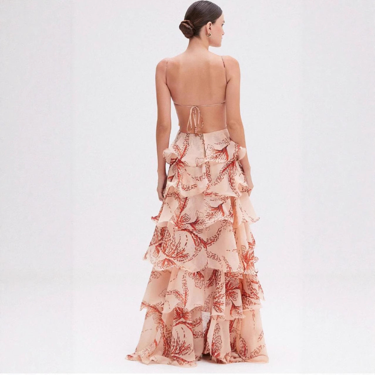 Fashion Multi-layer Ruffle Butterfly Dress