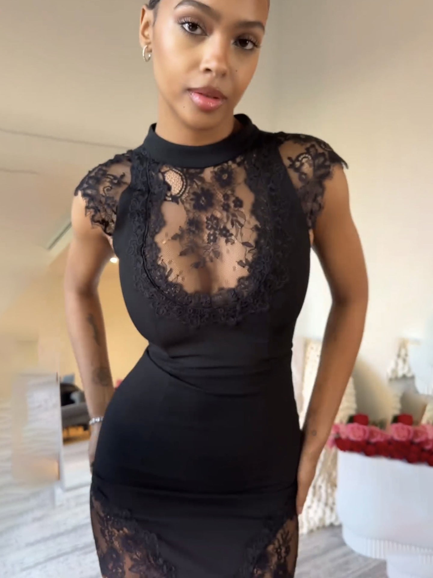 Sexy See-through Lace Dress