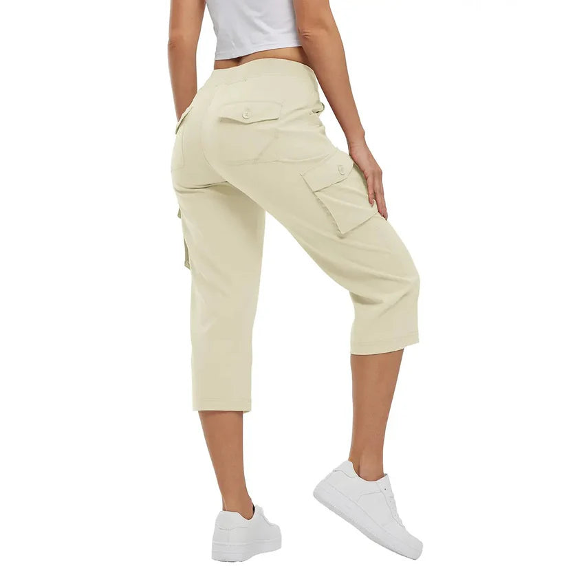 Lightweight Cargo Capri Hiking Pants For Women