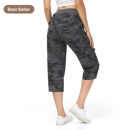 Lightweight Cargo Capri Hiking Pants For Women