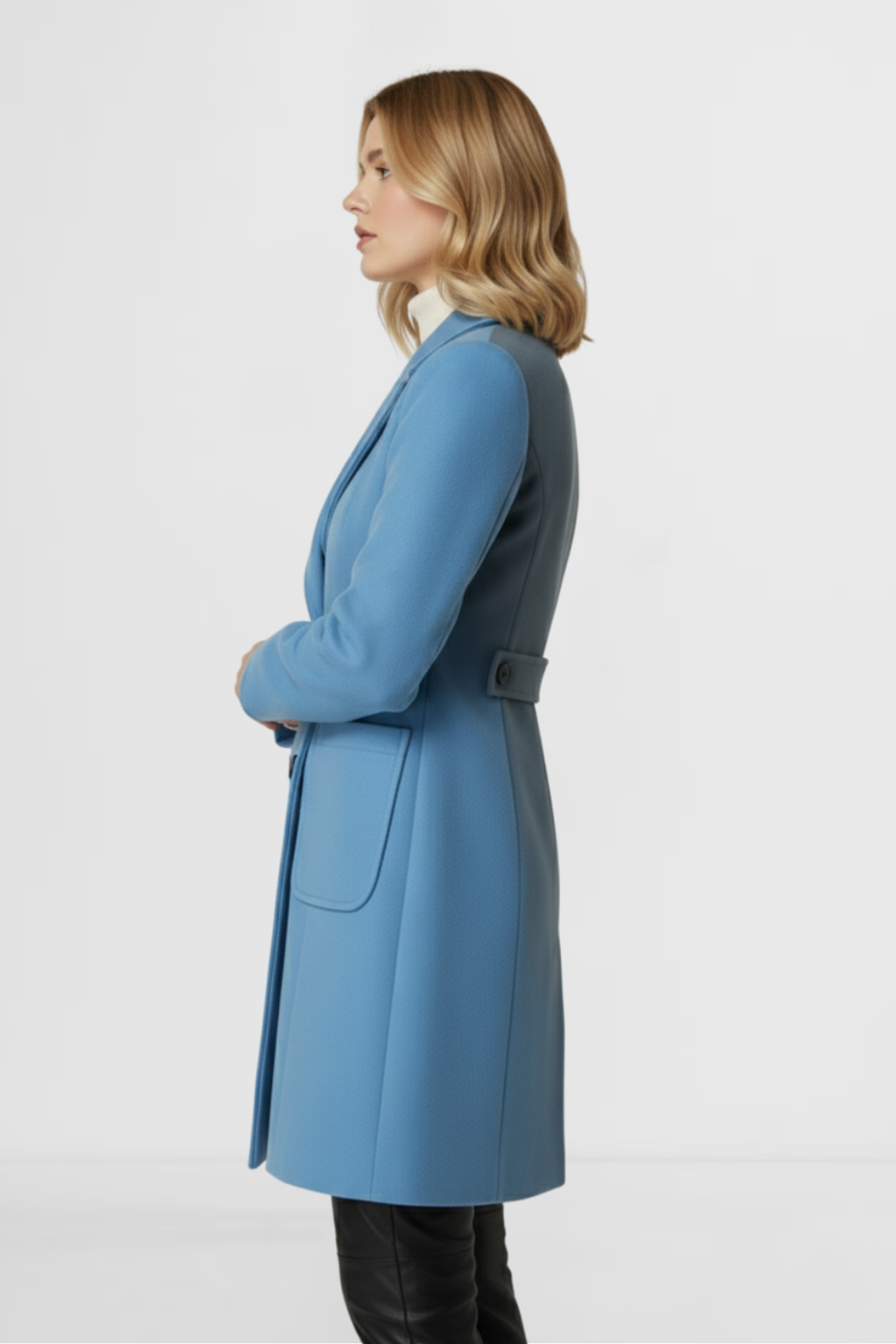Classic Double-Breasted Wool Coat for Effortless Style