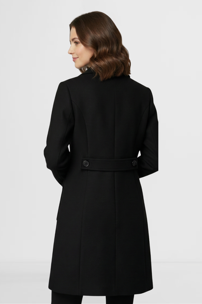 Classic Double-Breasted Wool Coat for Effortless Style