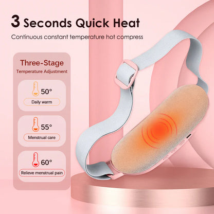 Menstrual Heating Pad | Far-Infrared Period Cramp Relief Waist Belt with Vibration Massage