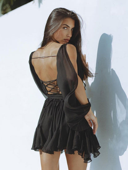 Milan V-Neck Mini Dress