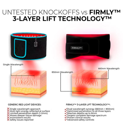 FIRMLY™ | Dual-Wavelength Red Light Belt with 3-Layer Lift Technology™
