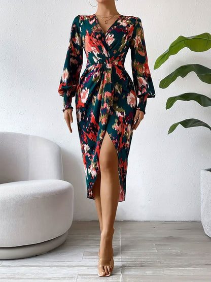 Long Sleeve Elegant Slim Sheath Dress