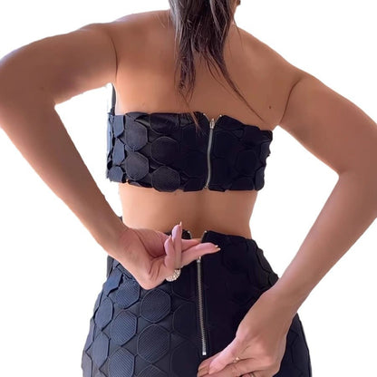 New Two-Piece Chest-Wrapped Split Skirt