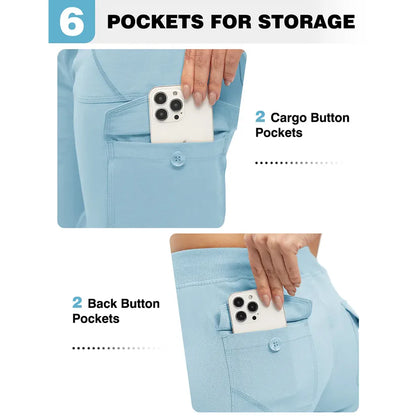 Lightweight Cargo Capri Hiking Pants For Women
