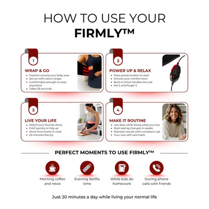 FIRMLY™ | Dual-Wavelength Red Light Belt with 3-Layer Lift Technology™