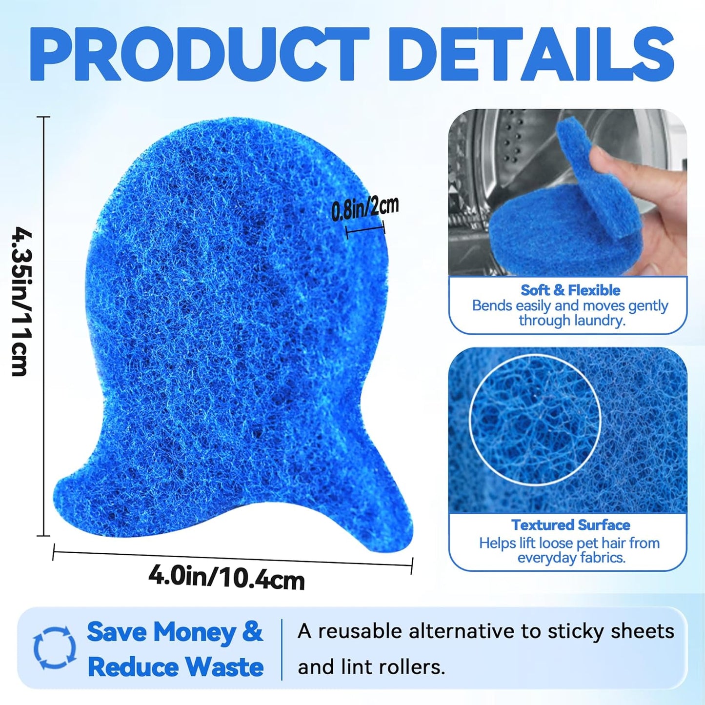 Laundry Pet Hair Remover Fish