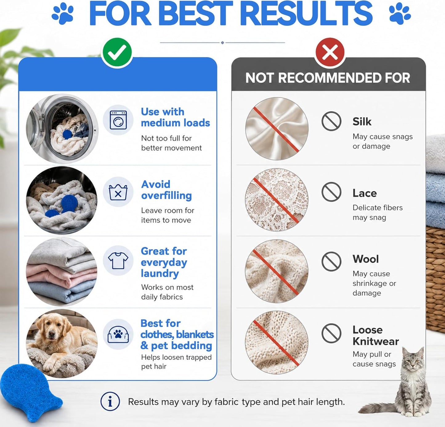 Laundry Pet Hair Remover Fish