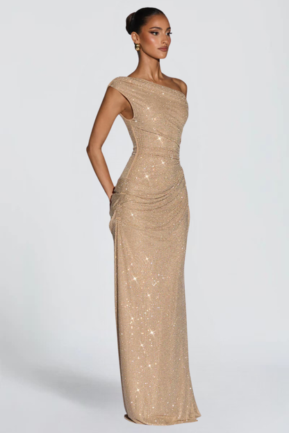 Musbabe™ Otilie Maxi Dress | Elegant Long Sleeve Slim Fit Dress