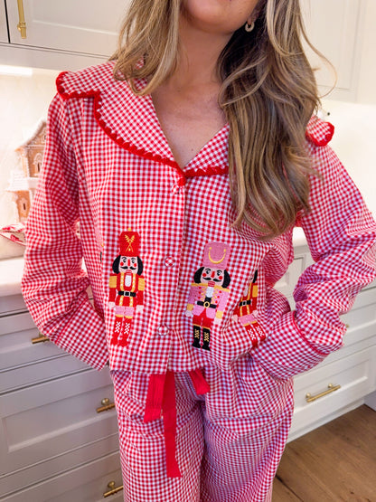 PREORDER EST SHIP 11.26 Nutcracker Christmas Pajama Set - Red