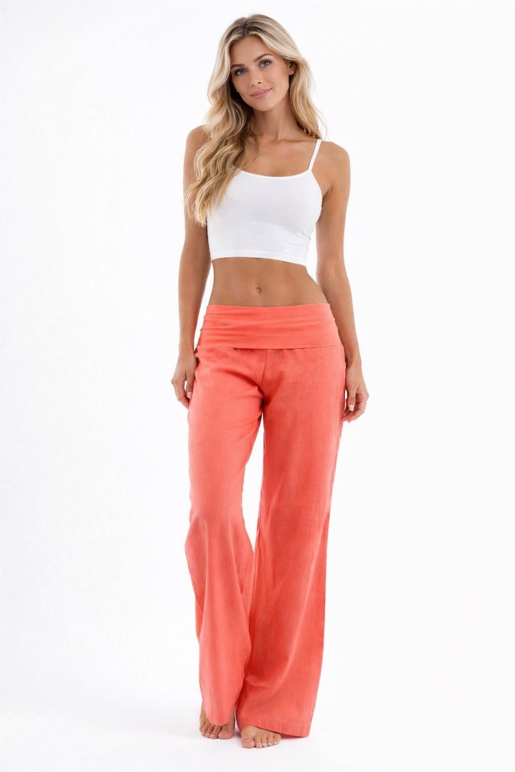 Alma High-Waisted Wide Leg Palazzo Pants