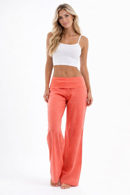 Alma High-Waisted Wide Leg Palazzo Pants