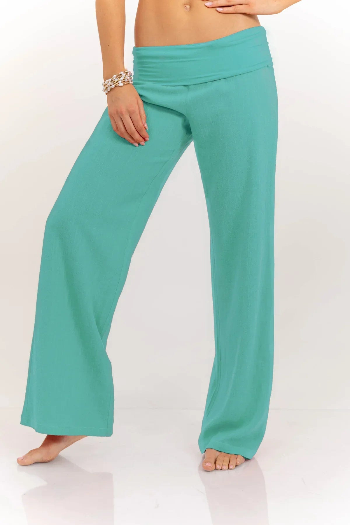 Alma High-Waisted Wide Leg Palazzo Pants