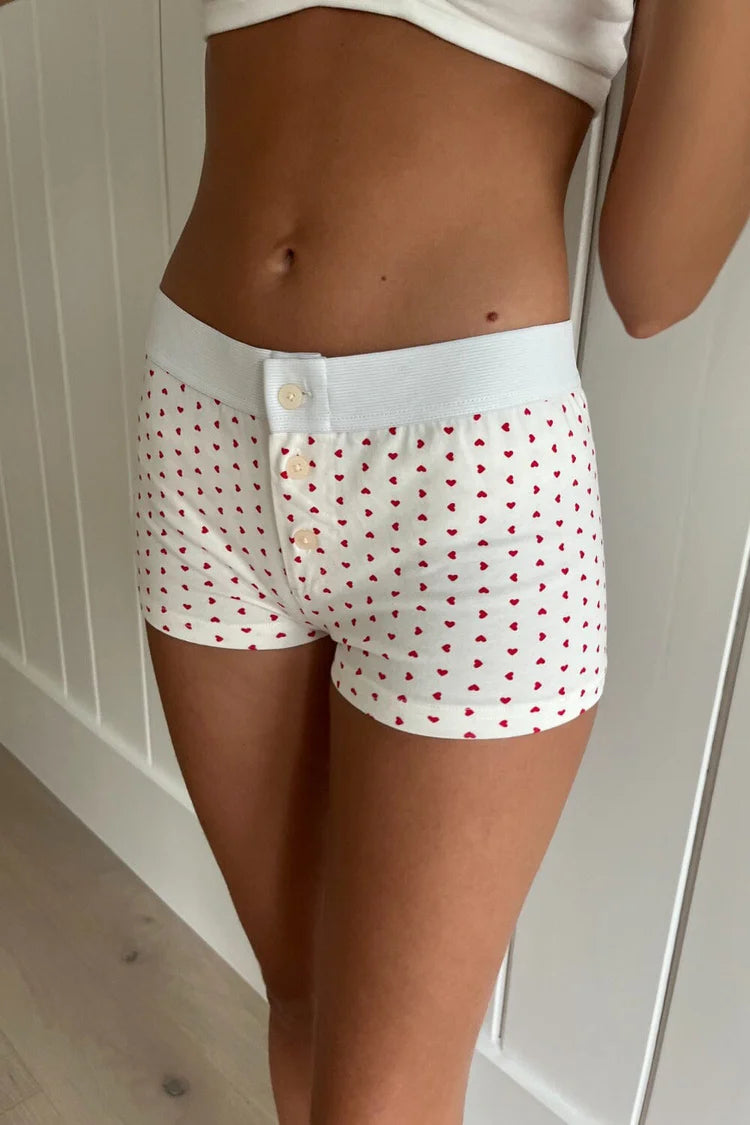 Amara Lace Hearts Tank & Short Hearts Underwear Set