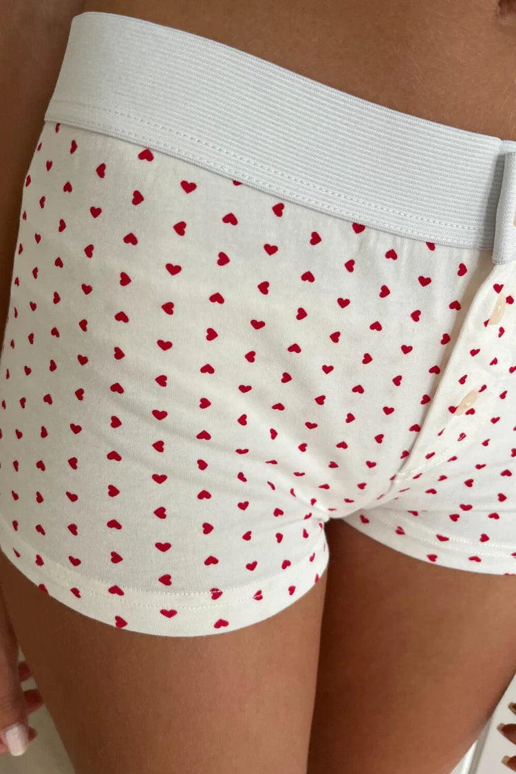 Amara Lace Hearts Tank & Short Hearts Underwear Set