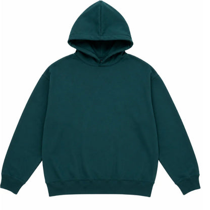 Oversized Graphic Blue Hoodie for Women – Premium Streetwear Pullover Sweatshirt