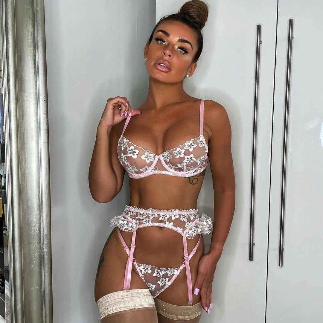 New Style Flower Embroidery Underwire Sexy Bra