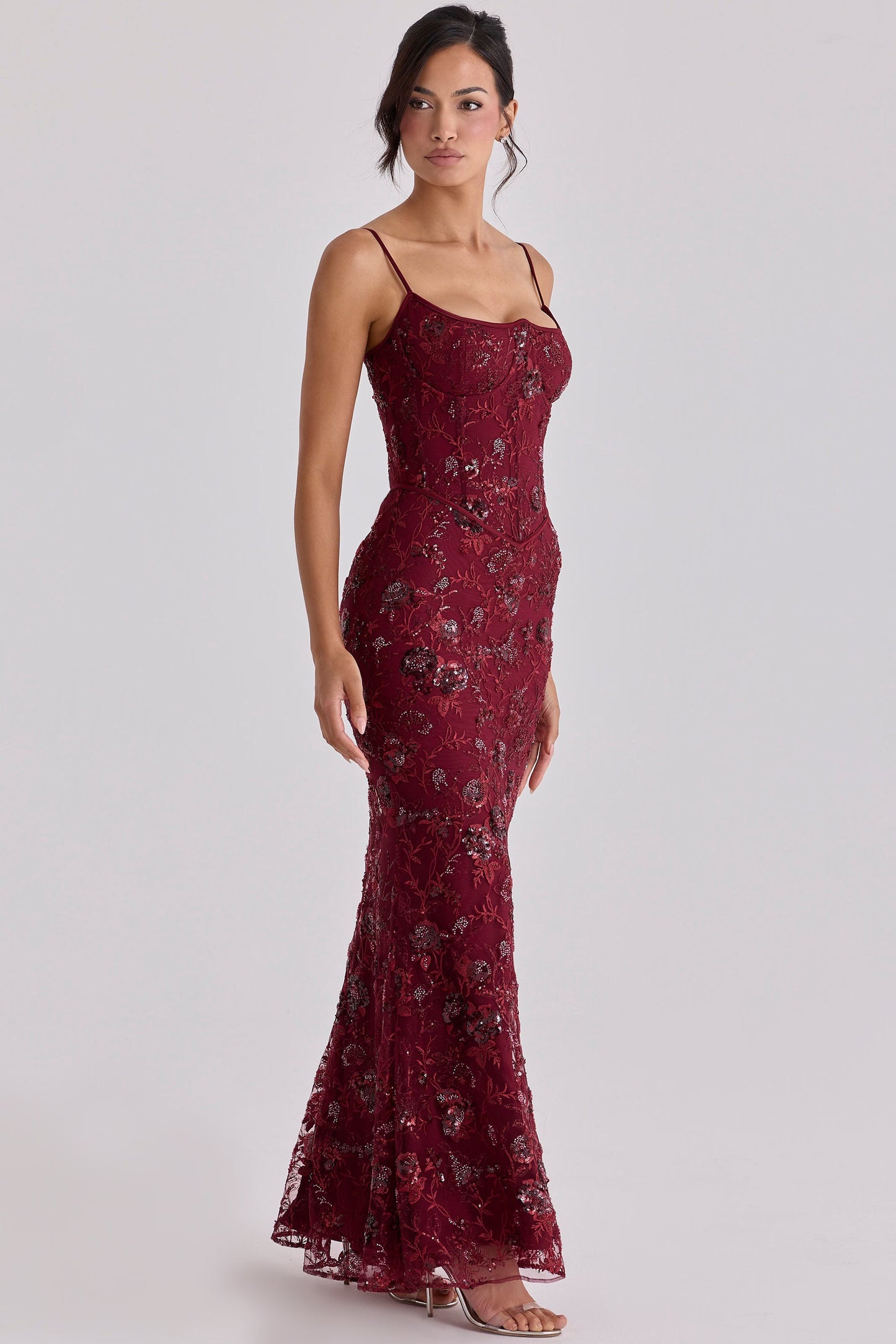 Musbabe™ Naima Maxi Dress | Elegant Slim Fit Long Evening Dress