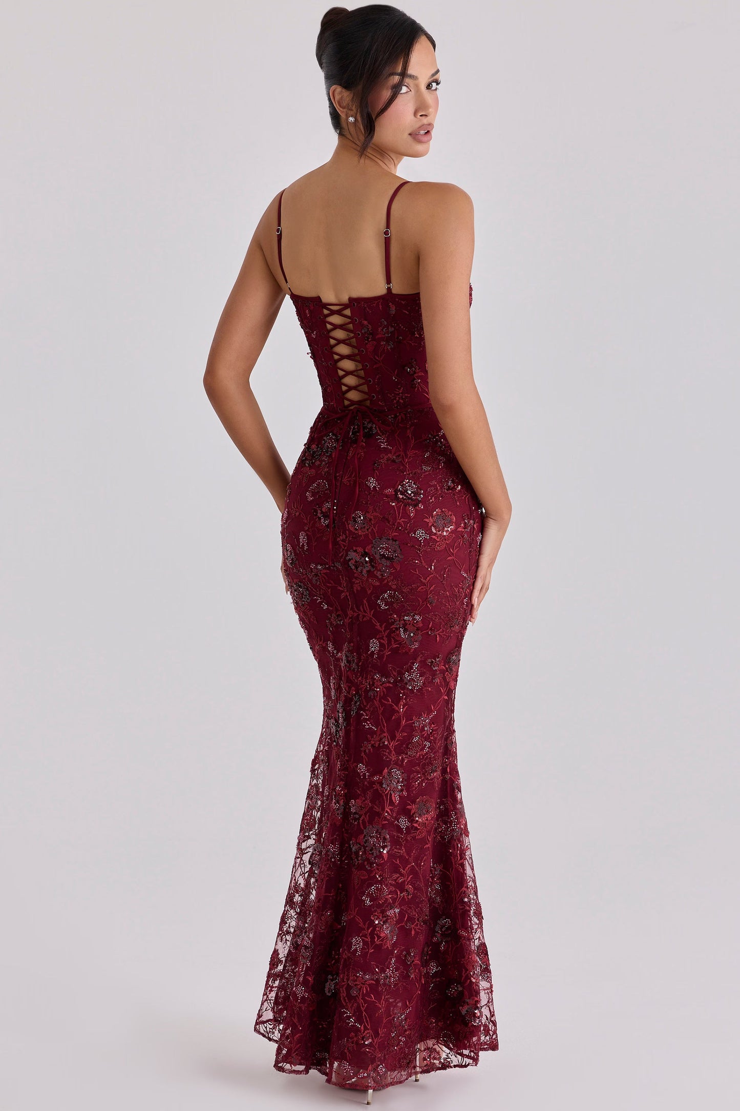 Musbabe™ Naima Maxi Dress | Elegant Slim Fit Long Evening Dress