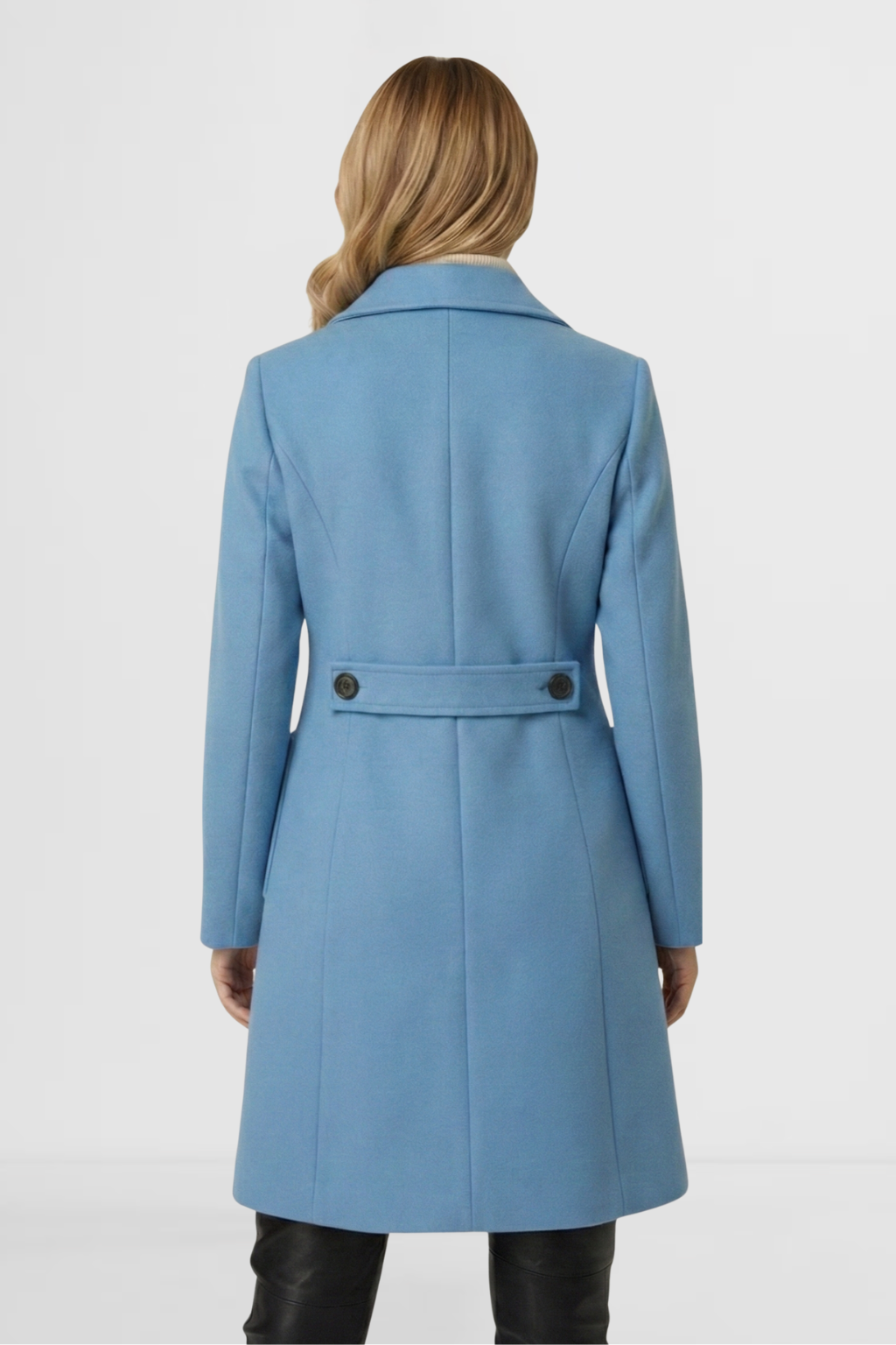 Classic Double-Breasted Wool Coat for Effortless Style