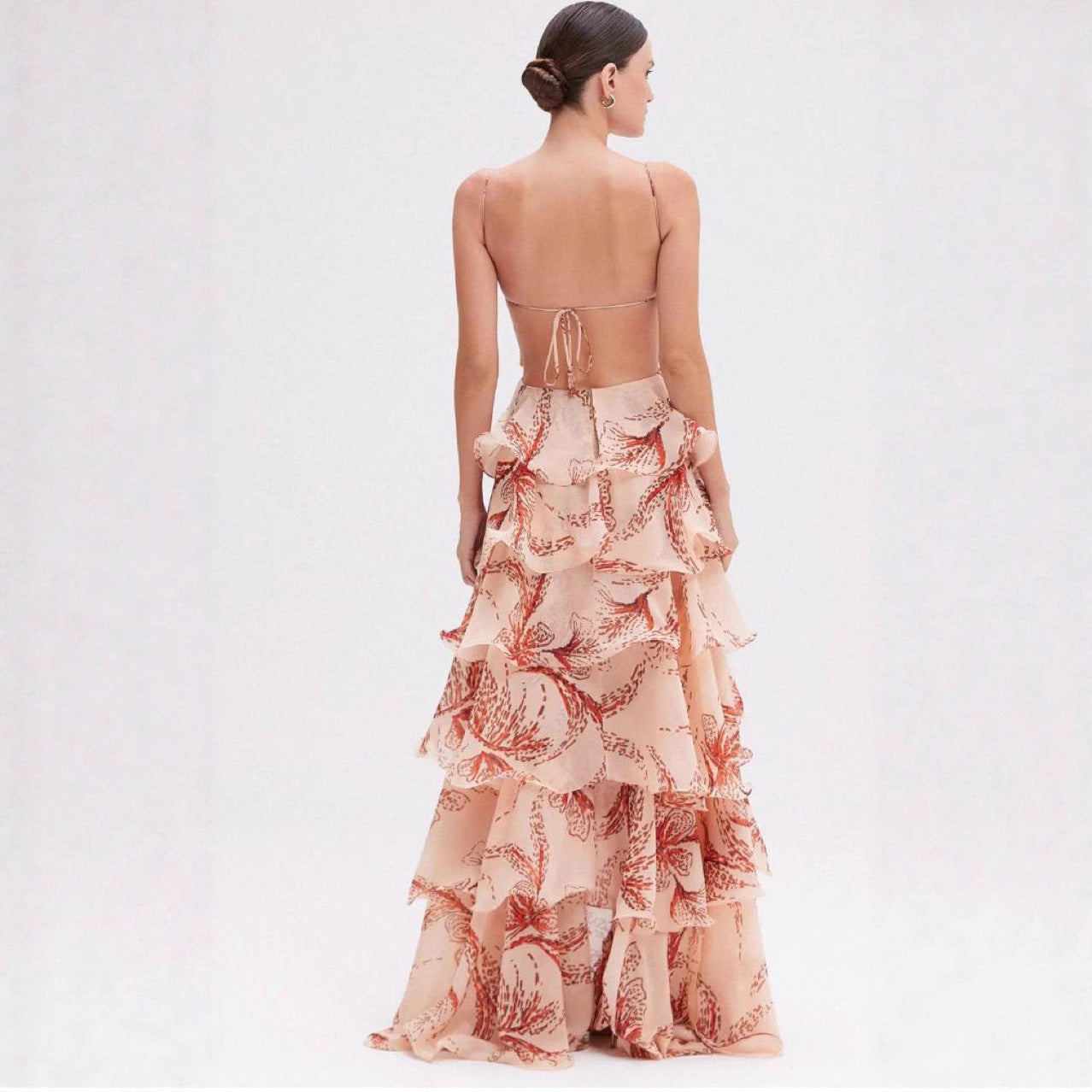 Fashion Multi-layer Ruffle Butterfly Dress