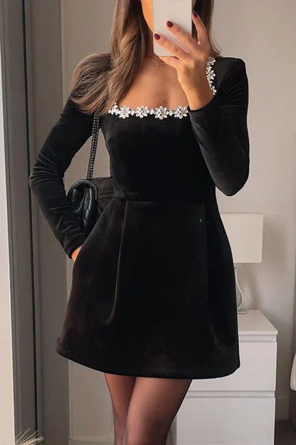 Paris Dress: Velvet and Diamonds