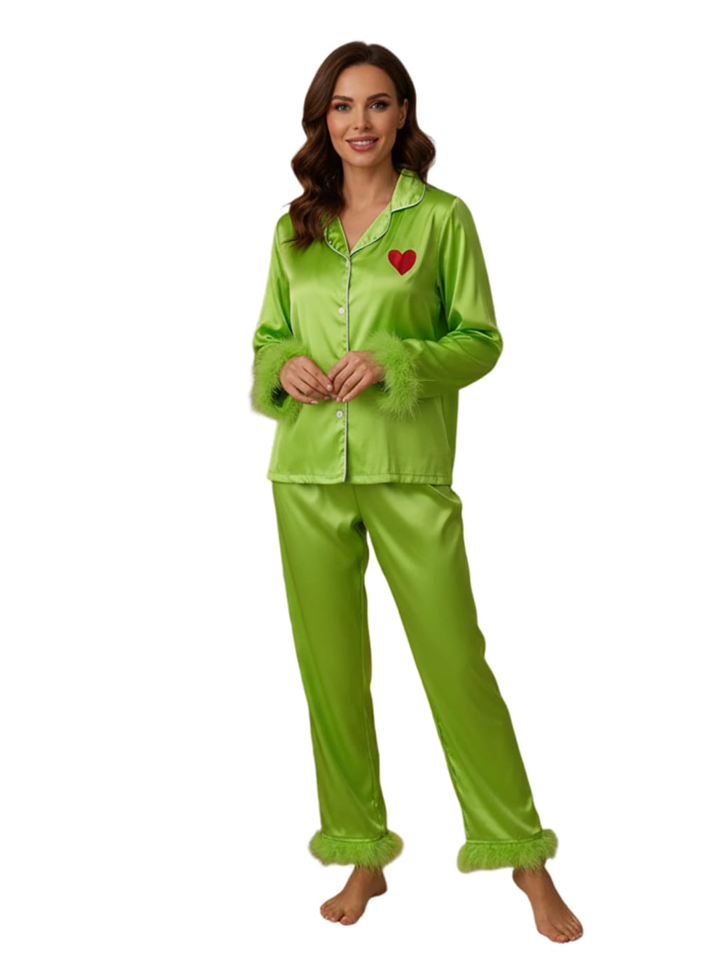 Snooze & Seuss -  "Grinch Style" Satin Pajamas