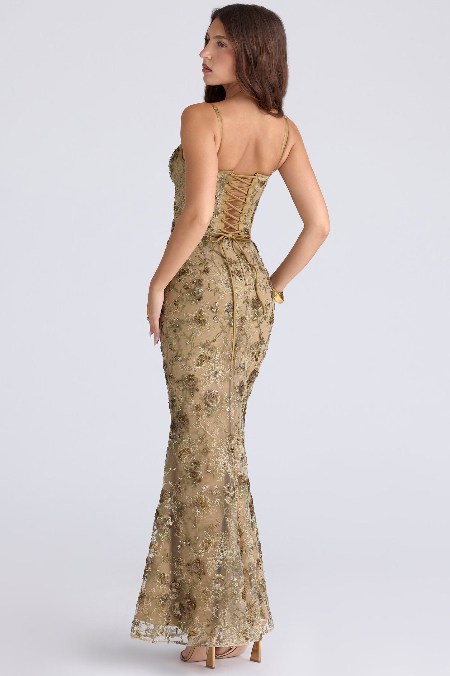 Musbabe™ Naima Maxi Dress | Elegant Slim Fit Long Evening Dress