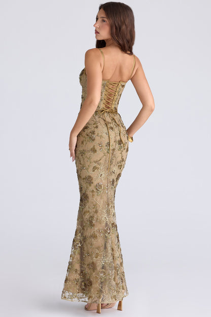 Musbabe™ Naima Maxi Dress | Elegant Slim Fit Long Evening Dress